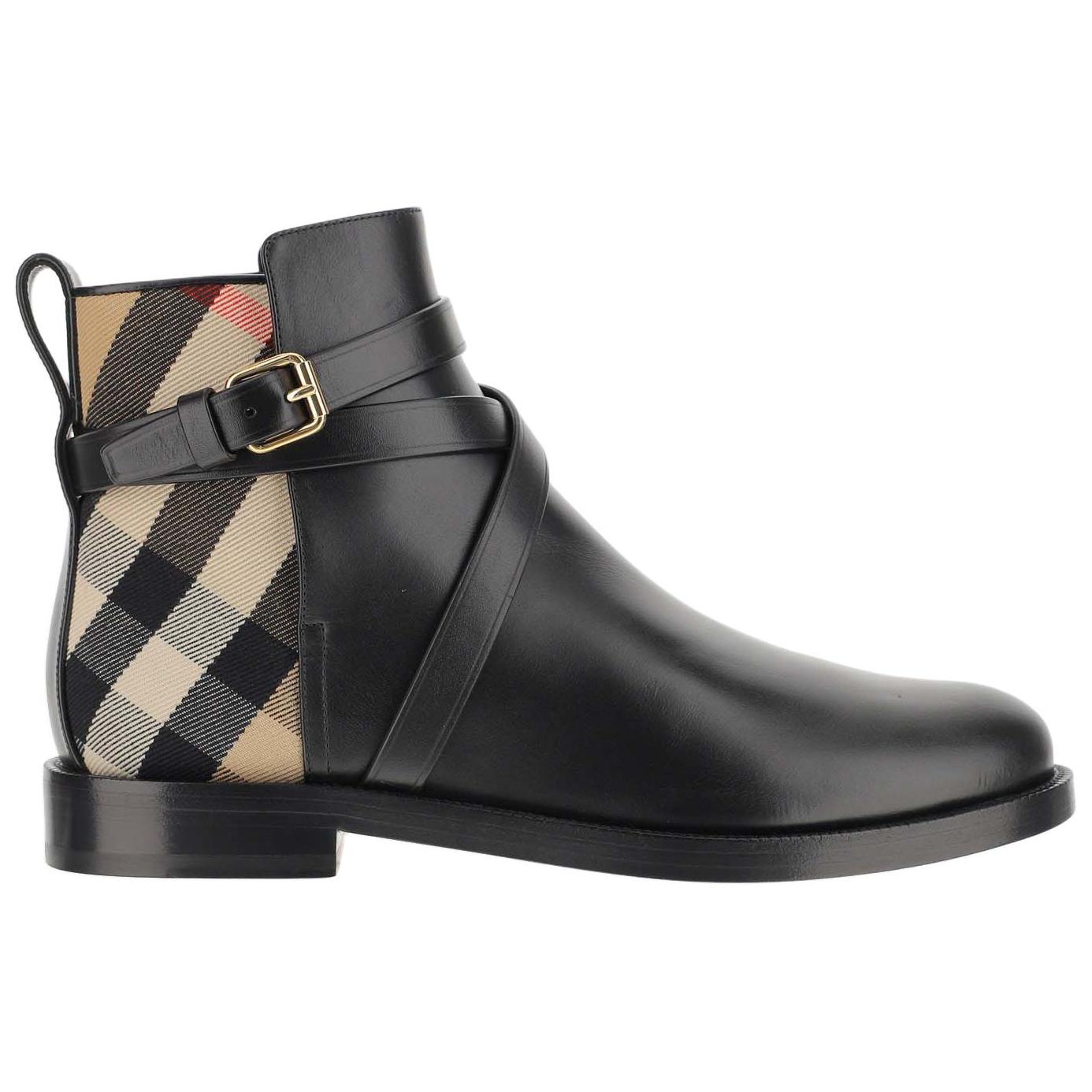 Ботинки женские Burberry черные, 40 EU