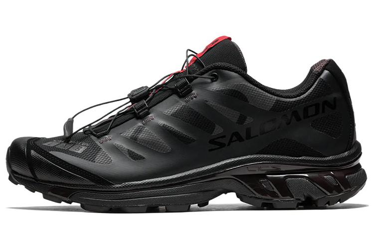 Кроссовки унисекс SALOMON XT 4 черные, красные, 37 1/3 EU