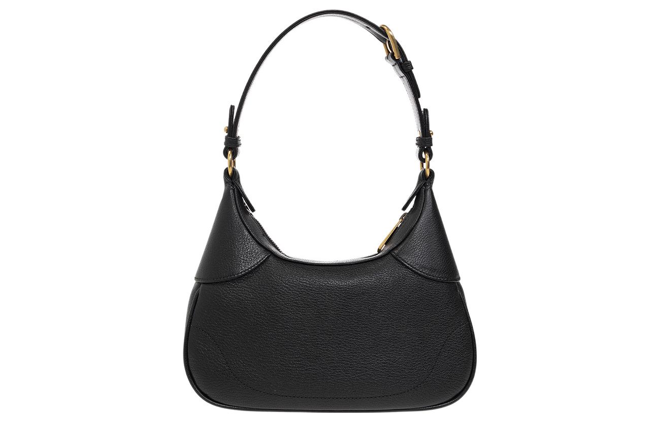 Сумка женская GUCCI Aphrodite Leather New Moon черная небольшого размера