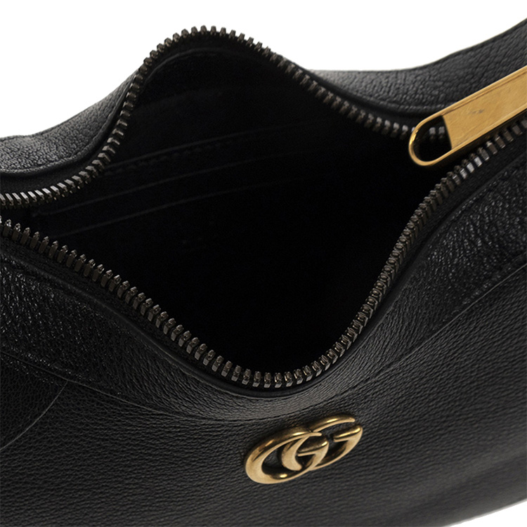 Сумка женская GUCCI Aphrodite Leather New Moon черная небольшого размера