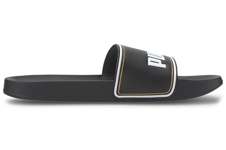 Шлепанцы унисекс PUMA Leadcat Ftr Slide черные, золотые, белые, 35.5 EU