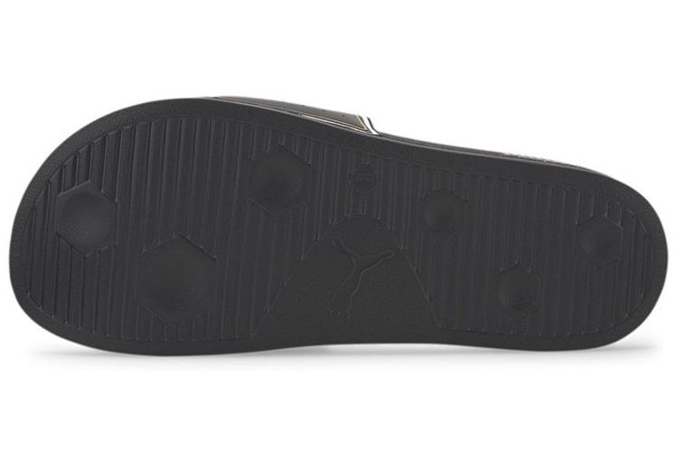 Шлепанцы унисекс PUMA Leadcat Ftr Slide черные, золотые, белые, 35.5 EU