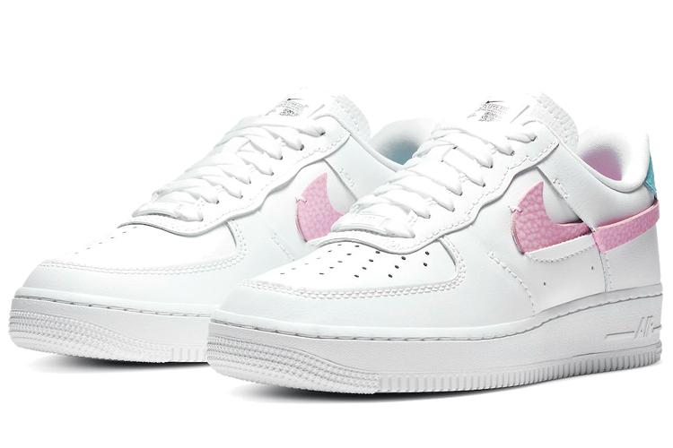 Кеды женские Nike Air Force 1 LXX белые, розовые, аквамариновые