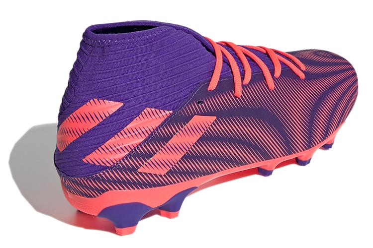 Футбольные бутсы мужские adidas Nemeziz .3 MG Energy Ink Signal Pink, 42 EU