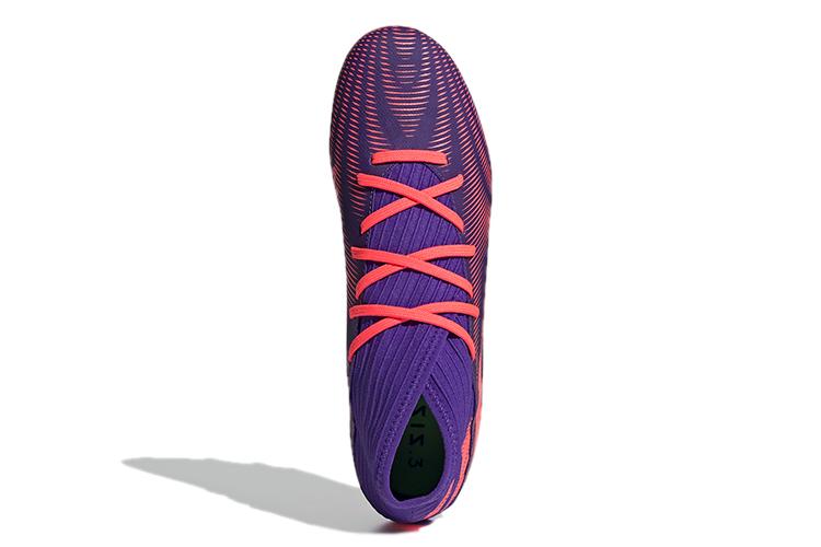 Футбольные бутсы мужские adidas Nemeziz .3 MG Energy Ink Signal Pink, 42 EU