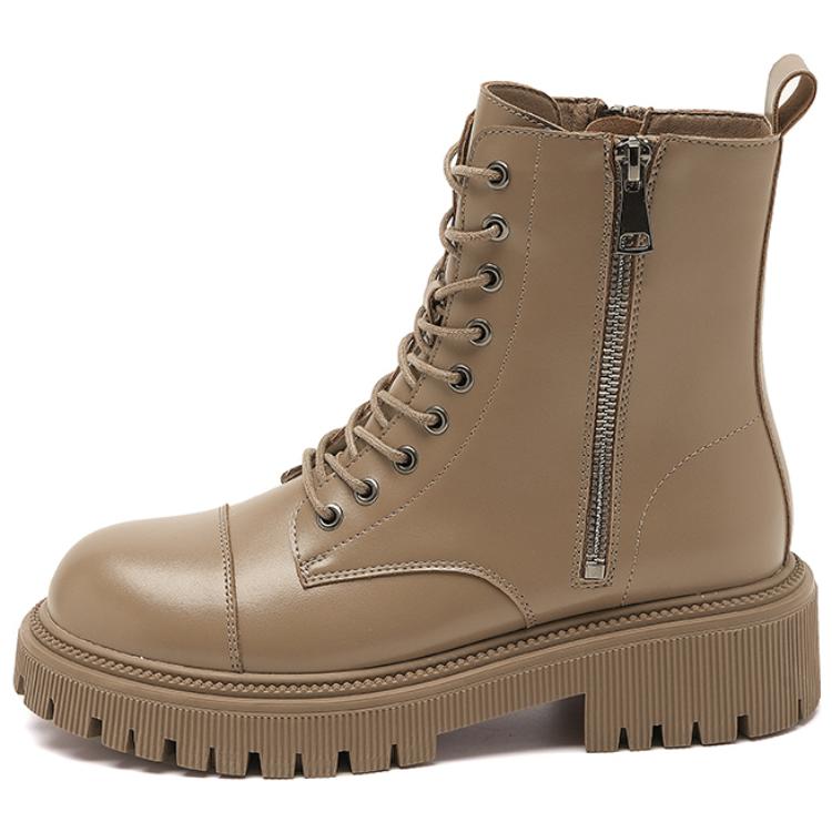 Короткие ботинки женские AGSDON 60504-1 коричневые