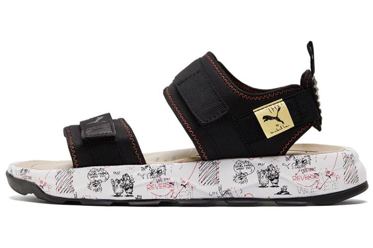 Сандалии унисекс PUMA Michael Lau X RS Sandal черные, белые, 35.5 EU