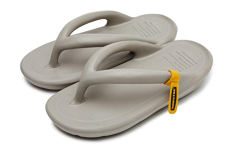 Вьетнамки унисекс TAW&TOE TT-3319, лаймово-серые, 35-37 EU