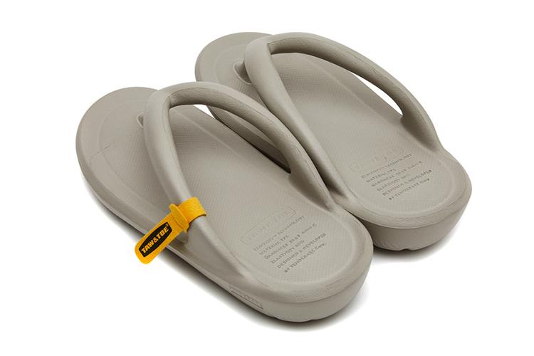 Вьетнамки унисекс TAW&TOE TT-3319, лаймово-серые, 35-37 EU