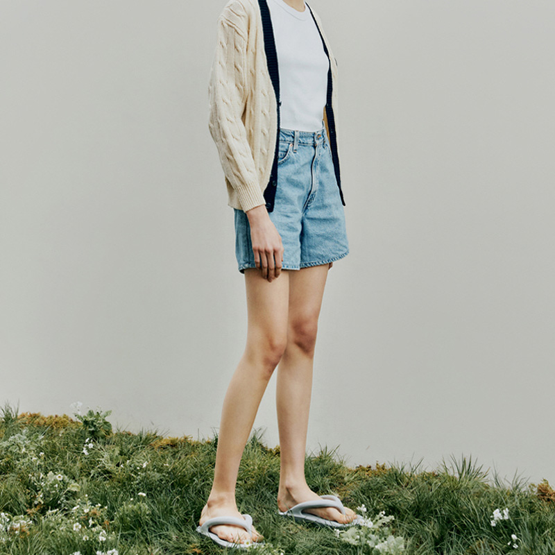 Вьетнамки унисекс TAW&TOE TT-3319, лаймово-серые, 35-37 EU