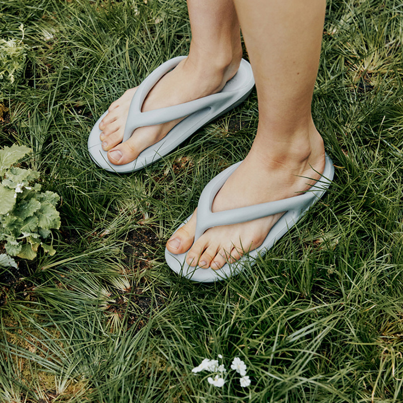 Вьетнамки унисекс TAW&TOE TT-3319, лаймово-серые, 35-37 EU