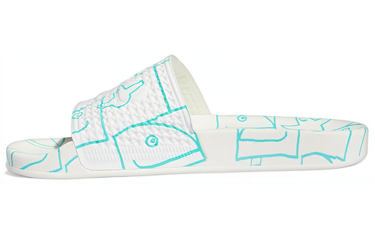 Шлепанцы унисекс Adidas Mark Gonzales X Shmoofoil белые, 38 EU