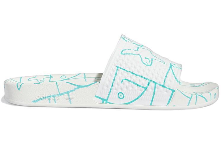 Шлепанцы унисекс Adidas Mark Gonzales X Shmoofoil белые, 38 EU