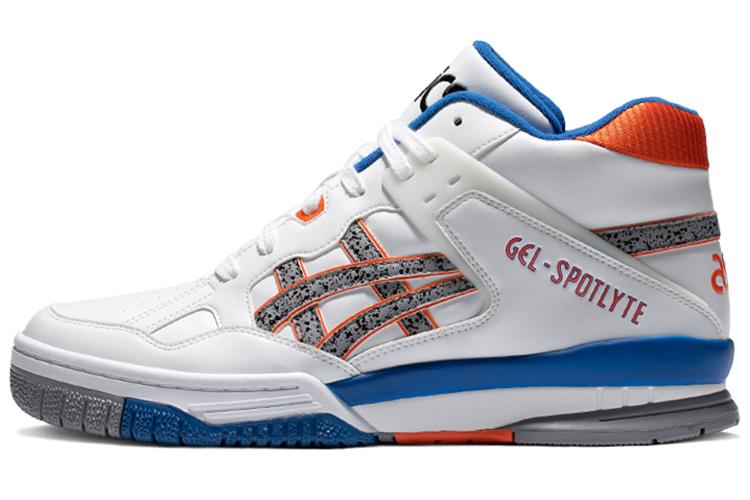 Кеды унисекс ASICS Gel Spotlyte белые, оранжевые, синие