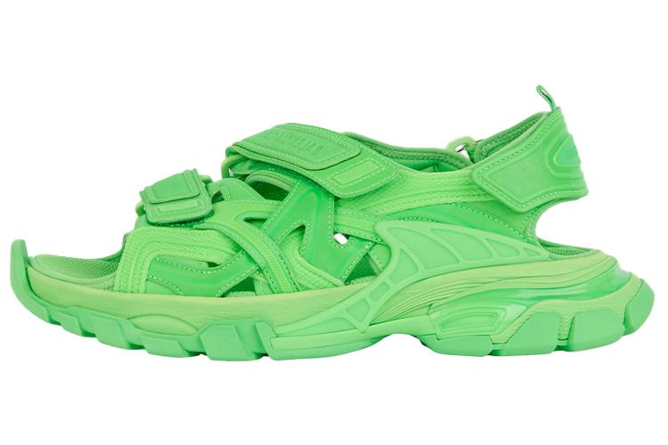 Сандалии мужские Balenciaga Track Sandal fluo green, 44 EU