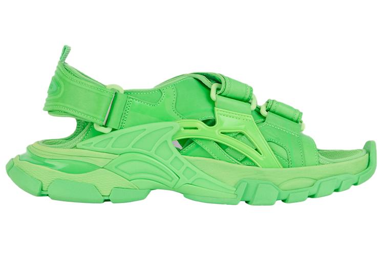 Сандалии мужские Balenciaga Track Sandal fluo green, 44 EU