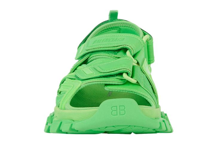 Сандалии мужские Balenciaga Track Sandal fluo green, 44 EU
