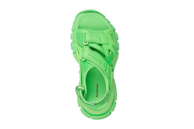 Сандалии мужские Balenciaga Track Sandal fluo green, 44 EU