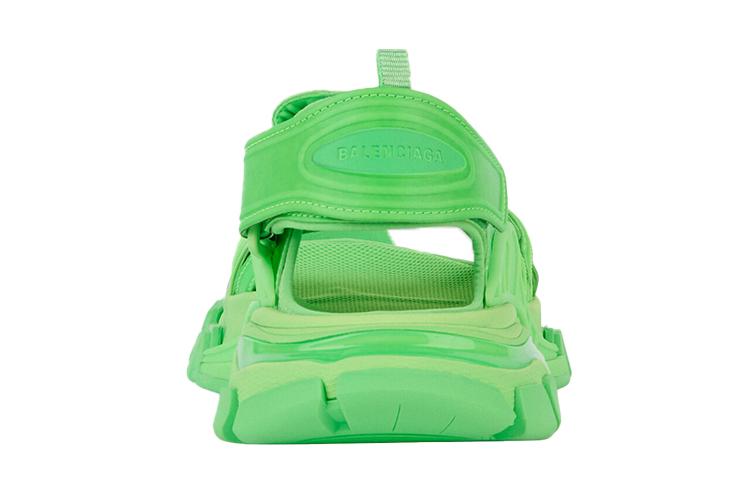 Сандалии мужские Balenciaga Track Sandal fluo green, 44 EU
