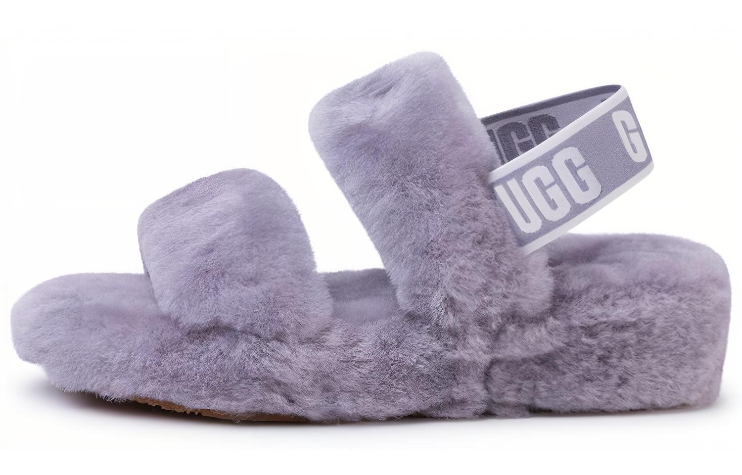 Сандалии женские UGG Oh Yeah серо-фиолетовые, 39 EU