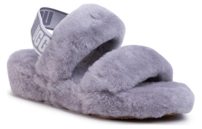 Сандалии женские UGG Oh Yeah серо-фиолетовые, 39 EU