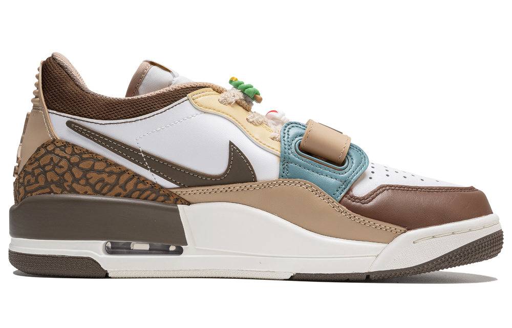 Кроссовки мужские Jordan Legacy 312 Low-Top Vintage белые и коричневые, 40 EU