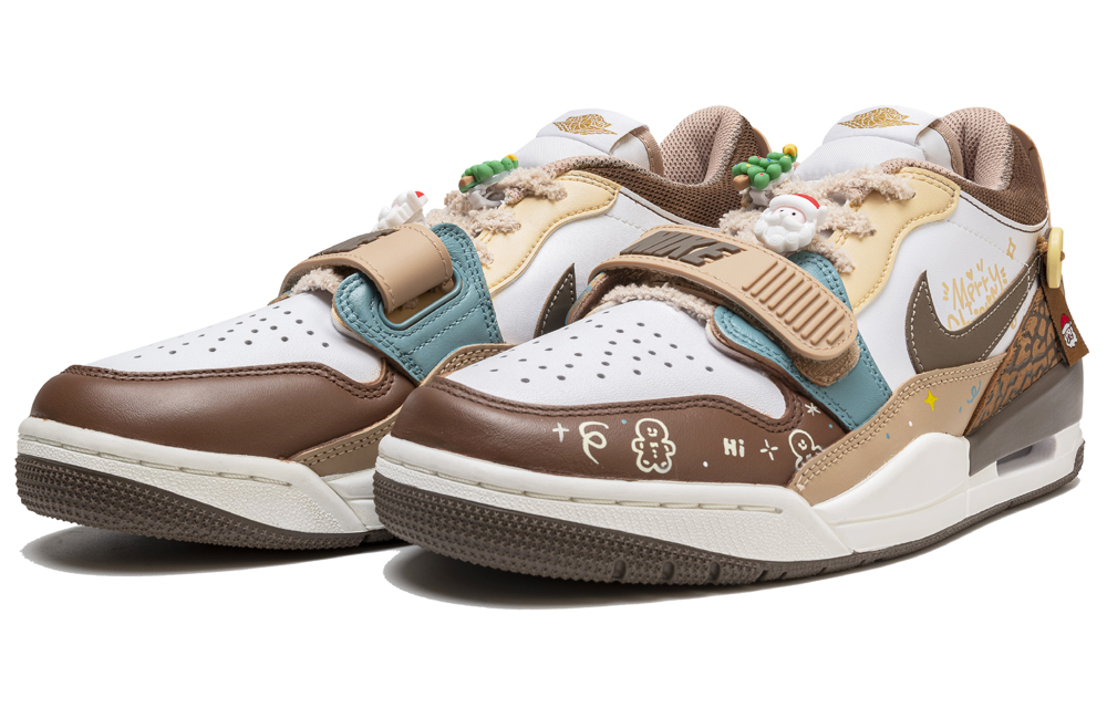 Кроссовки мужские Jordan Legacy 312 Low-Top Vintage белые и коричневые, 40 EU