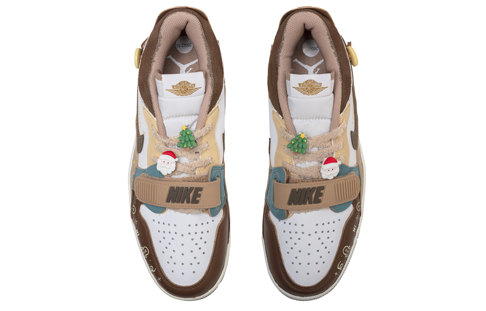 Кроссовки мужские Jordan Legacy 312 Low-Top Vintage белые и коричневые, 40 EU