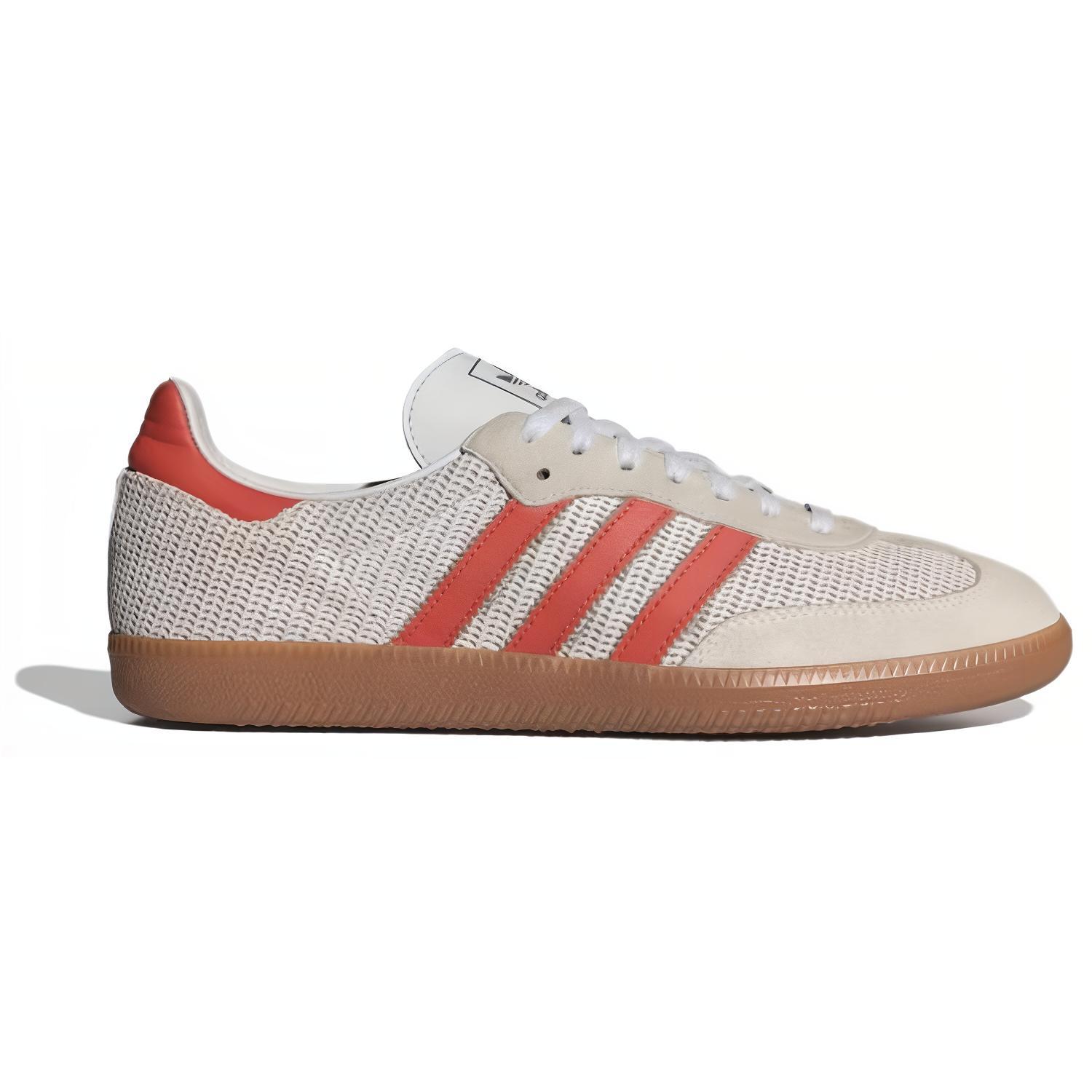 Кроссовки унисекс Adidas Samba OG белые, красные, 42 EU