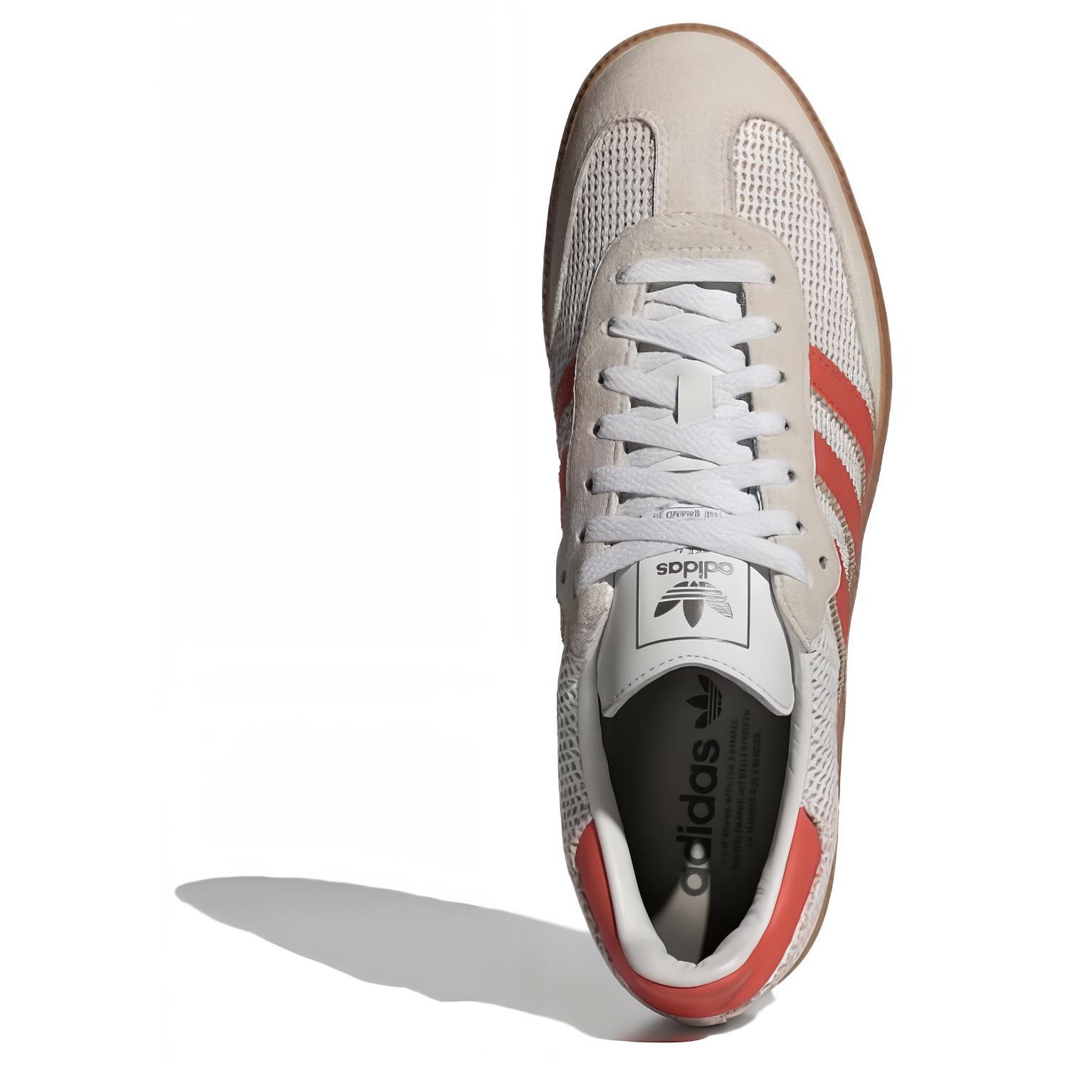 Кроссовки унисекс Adidas Samba OG белые, красные, 42 EU