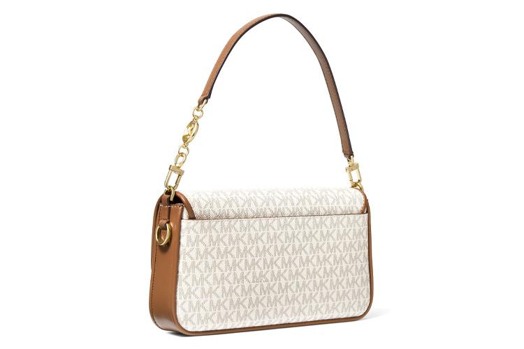 Сумка женская MICHAEL KORS Bradshaw ванильная белая и коричневая