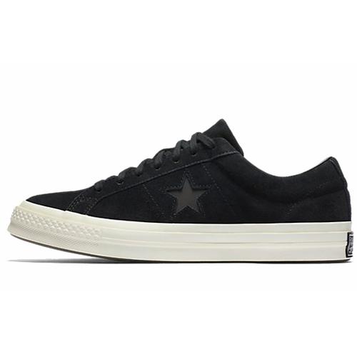 Кеды унисекс Converse One Star Suede Low черные-белые