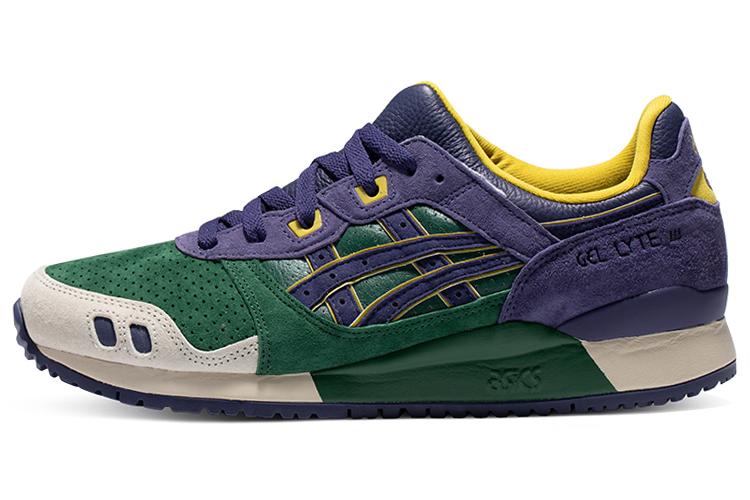 Кроссовки унисекс ASICS Gel Lyte III OG зеленые, фиолетовые, 37 EU