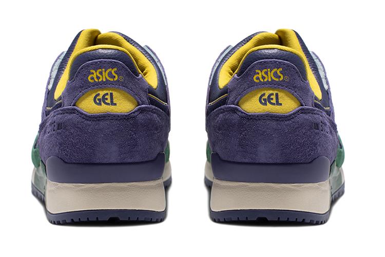 Кроссовки унисекс ASICS Gel Lyte III OG зеленые, фиолетовые, 37 EU