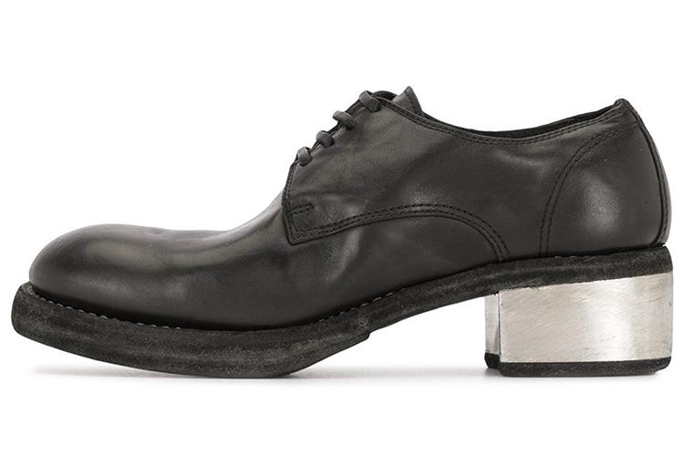 Полуботинки женские GUIDI 792ZI-BLKT черные-серебристые, 36 EU