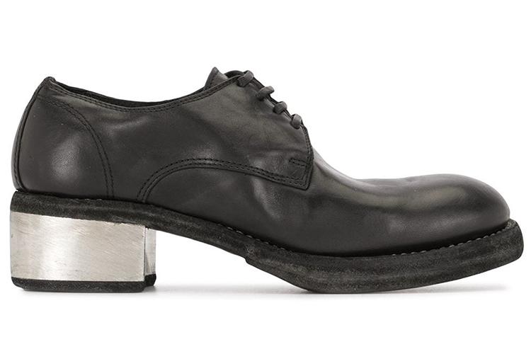 Полуботинки женские GUIDI 792ZI-BLKT черные-серебристые, 36 EU