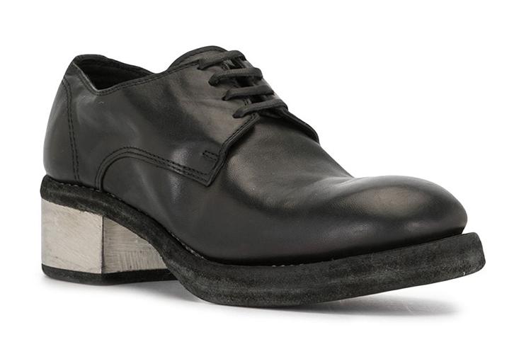 Полуботинки женские GUIDI 792ZI-BLKT черные-серебристые, 36 EU