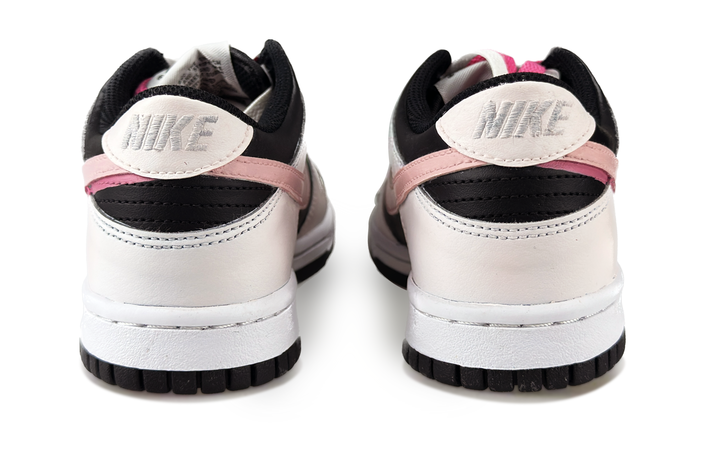 Кеды женские Nike Dunk Low Low-Top белые с розовым, 37.5 EU