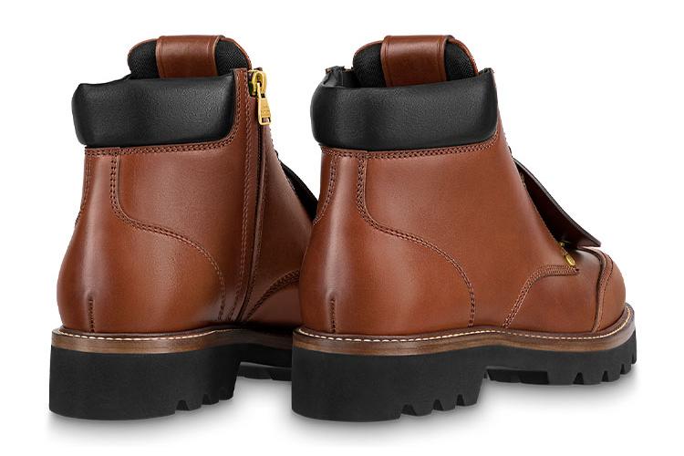 Ботинки мужские LOUIS VUITTON X Nigo коричневые с черным, 40 EU