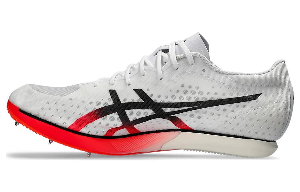 Кроссовки унисекс ASICS Metaspeed Md белые, красные, черные, 44 EU