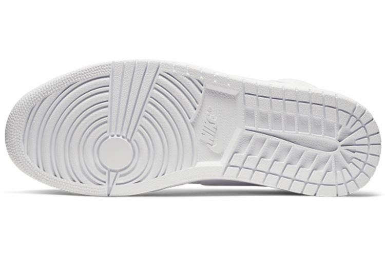 Кроссовки мужские Air Jordan 1 Mid белые, 47 EU