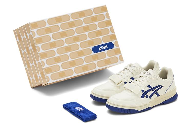 Кеды унисекс Asics Gel-Spotlyte Low V2 белые с синим