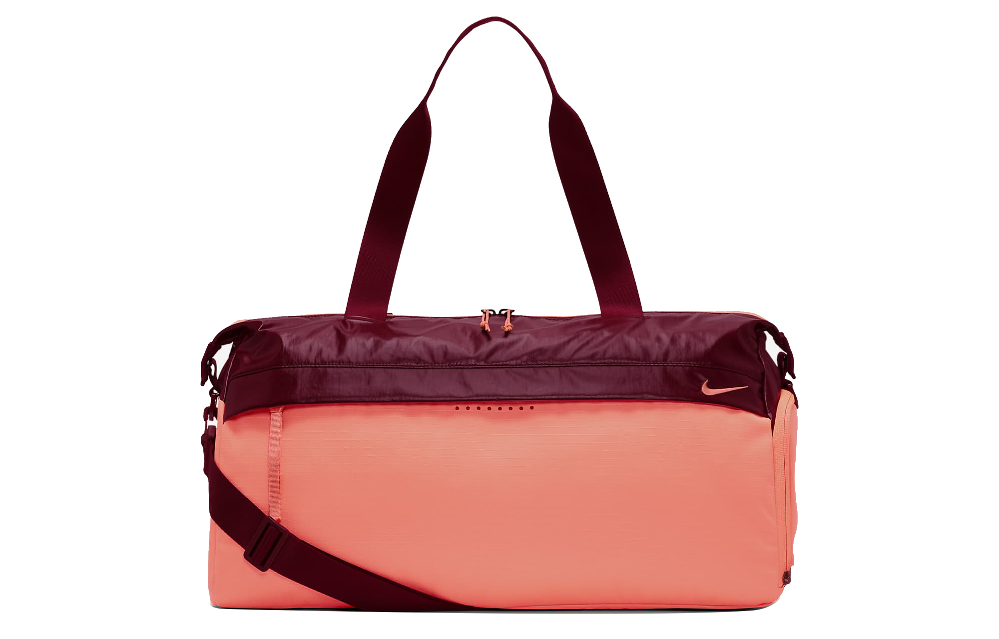 Дорожная сумка Nike BA6172-638 темно-свекольный/ярко-оранжевый