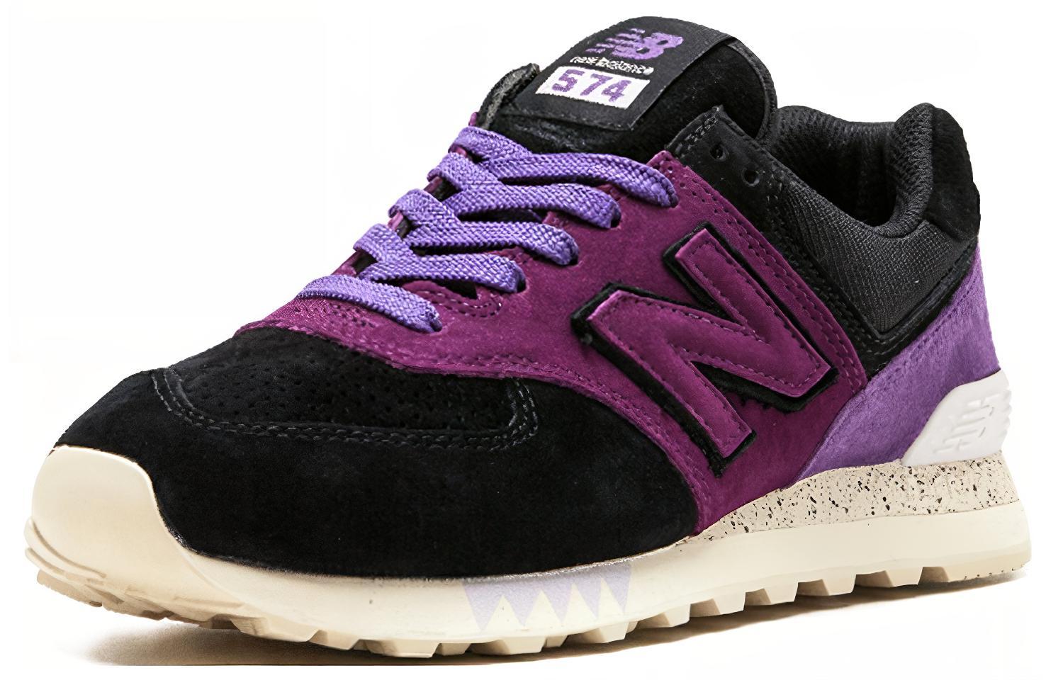 Кроссовки унисекс New Balance 574 Sneaker Freaker Tassie Devil фиолетовые-черные, 42.5 EU