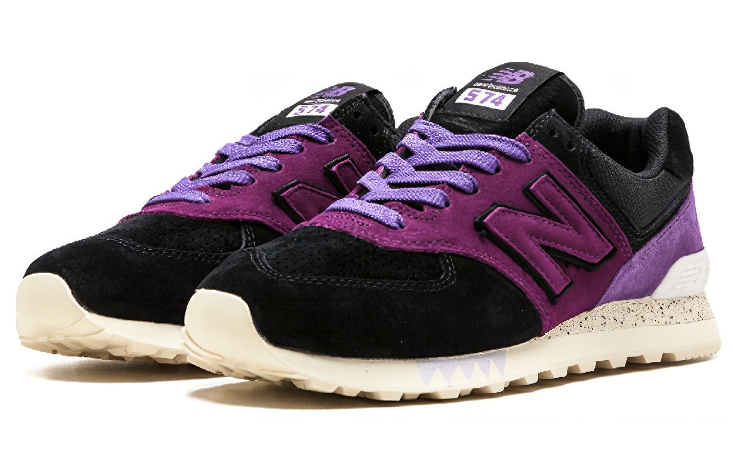 Кроссовки унисекс New Balance 574 Sneaker Freaker Tassie Devil фиолетовые-черные, 42.5 EU