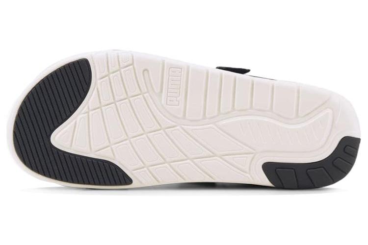 Сандалии унисекс PUMA Softride Slide белые, темно-зеленые, 46 EU