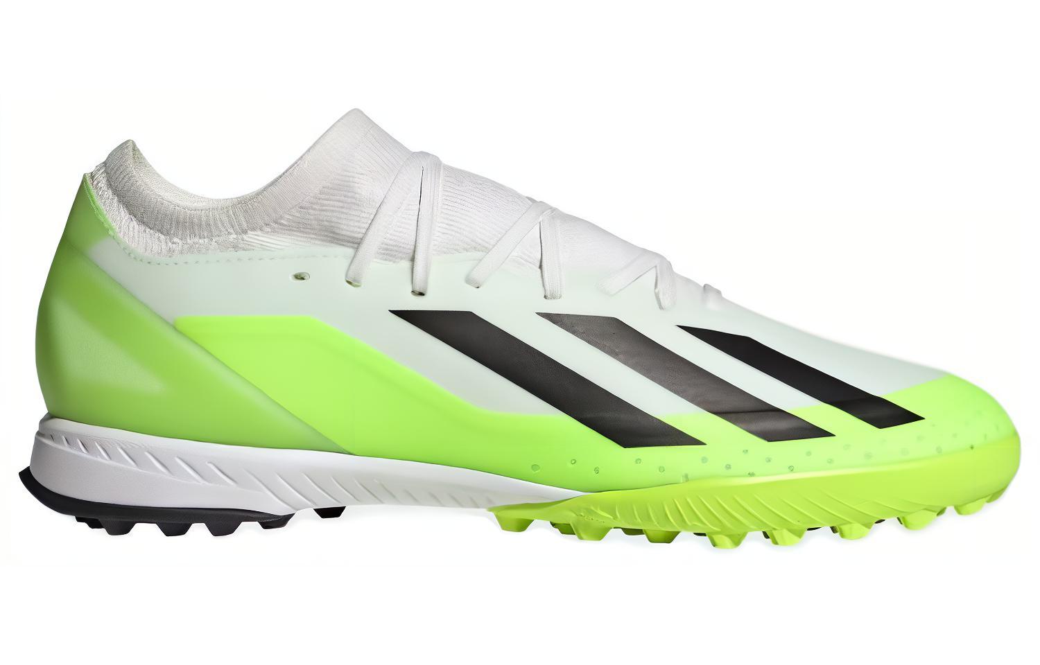 Футбольные бутсы унисекс Adidas X Crazyfast.3 Tf зеленые, черные, белые, 42 EU