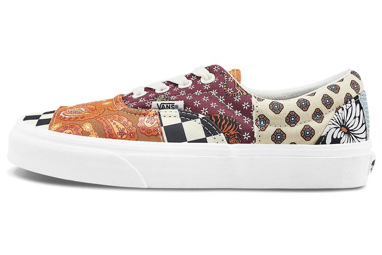 Кеды унисекс Vans Era Tiger Patchwork оранжево-бежевые