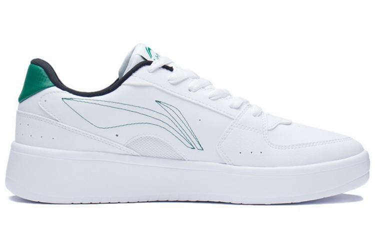 Кроссовки мужские LiNing Xinghe Galaxy белые с зелёными акцентами, 41 EU