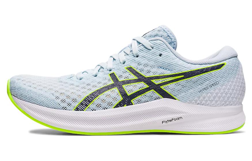 Кроссовки женские ASICS Hyper Speed 2 синие, черные, зеленые, 37 EU